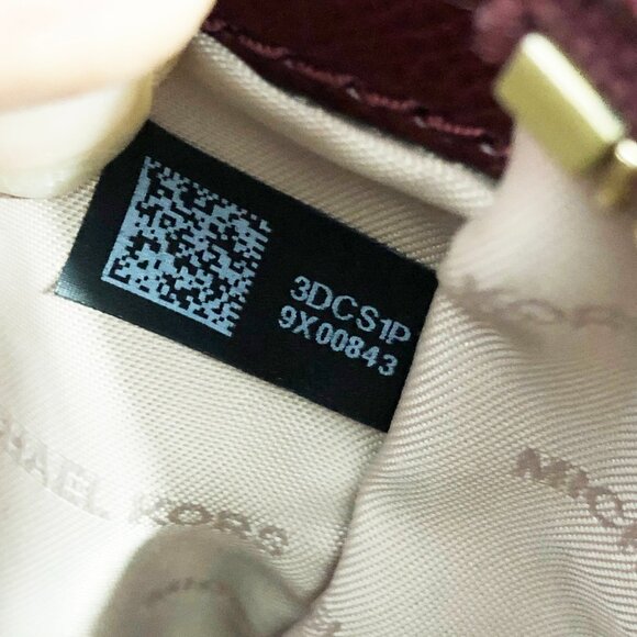 Michael Kors Selma Medium Saffiano Leather Merlot/Wine Satchel Crosbody Handbag - Picture 16 of 16